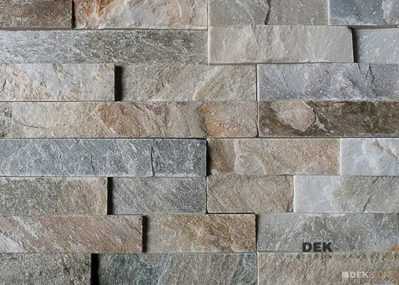 Q001 Quartzite Mix rohový díl - Lepený (0,495 m2)